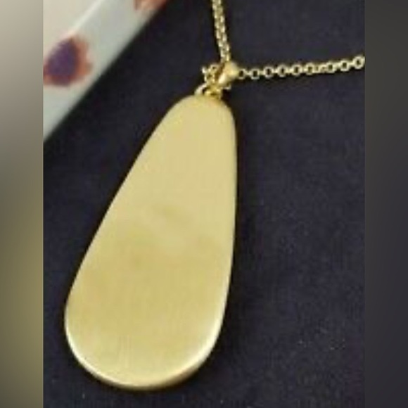 Lucky Brand Tortoise Shell Gold Drop Pendant Necklace NWT - Picture 4 of 4